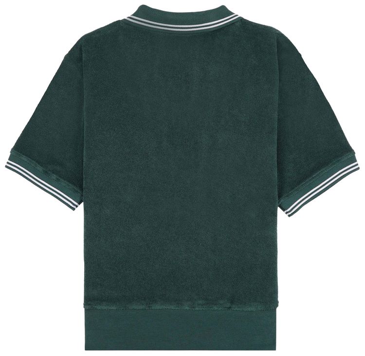 Sporty  Rich Syracuse Terry Polo ForestWhite