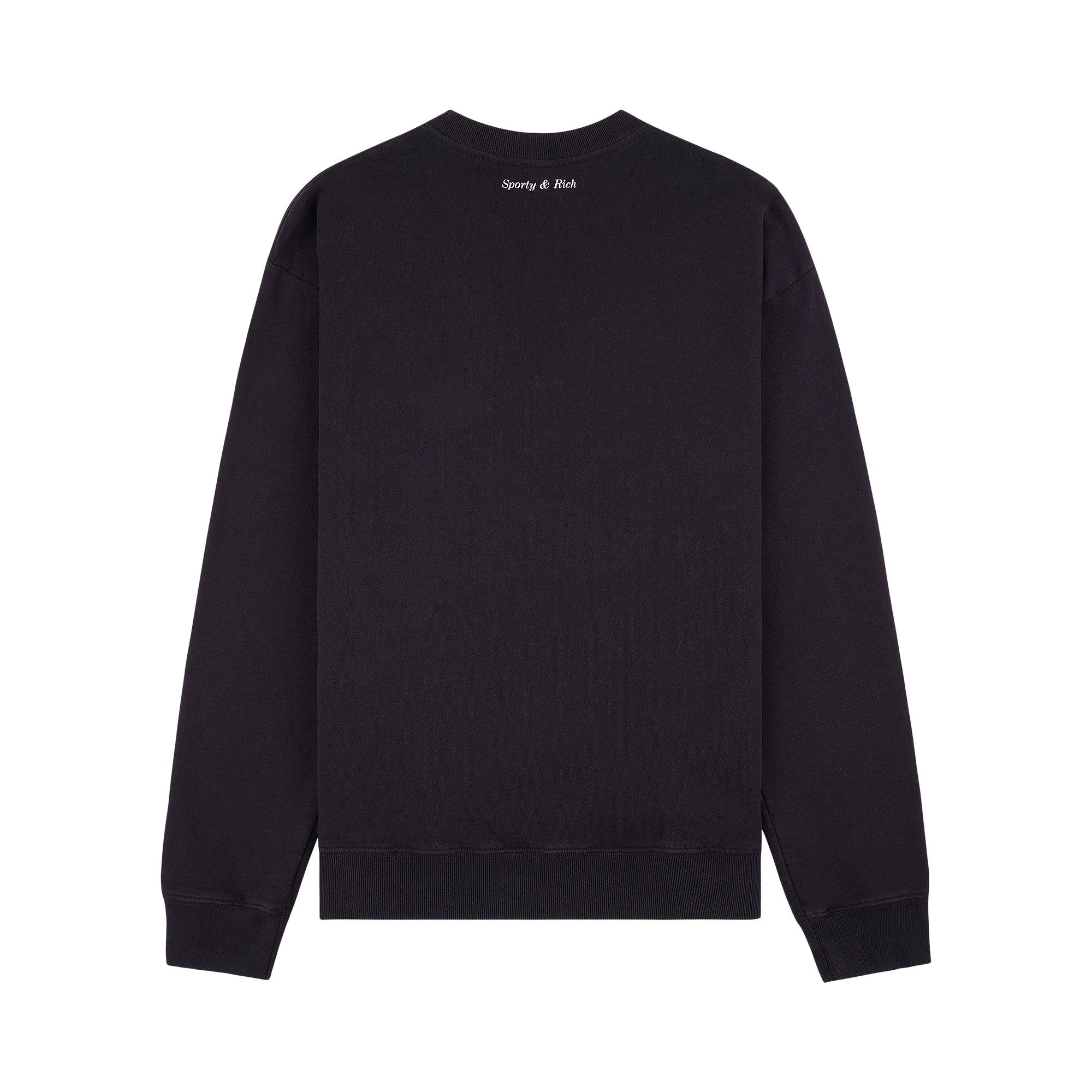 Buy Sporty & Rich Wellness Club Flocked Crewneck 'Faded