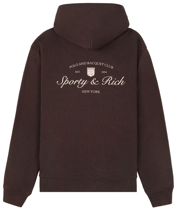 Sporty  Rich Syracuse Hoodie Chocolate