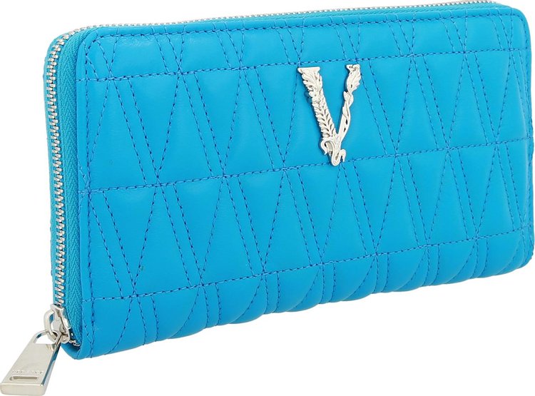 Versace Virtus Long Wallet Blue