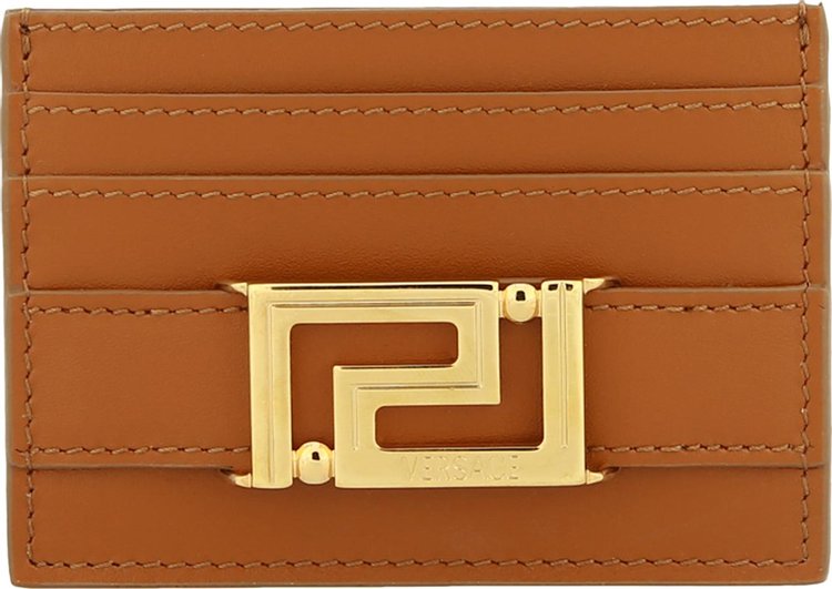 Versace Greca Goddess Card Holder 'Caramel/Gold'