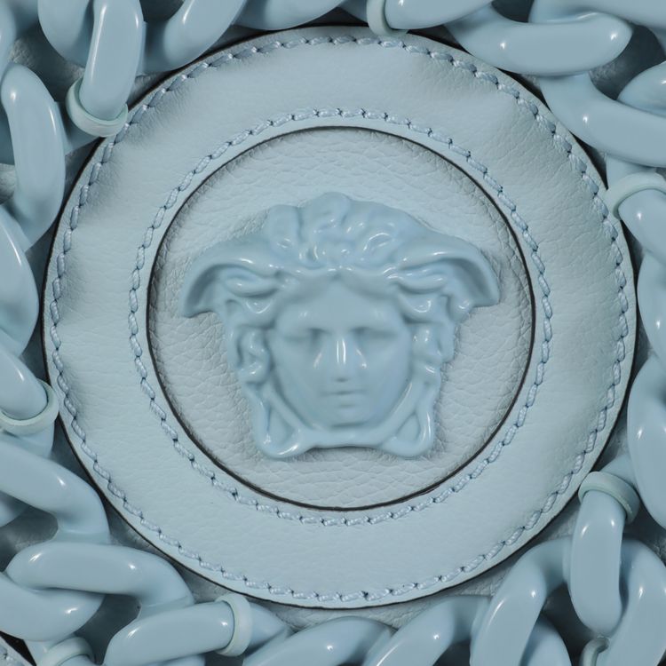 Versace La Medusa Round Camera Bag Ice Blue
