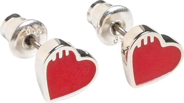 Human Made Heart Earring 'Red'