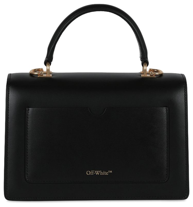 Off White Jitney 14 Top Handle Black