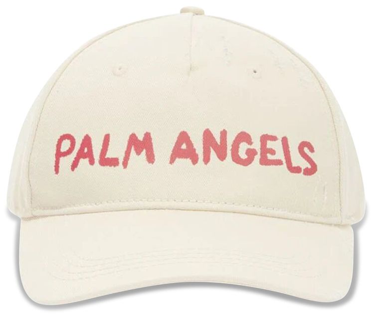 Palm Angels Seasonal Logo Cap Off WhiteRed