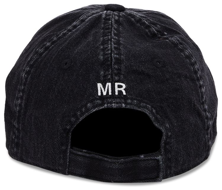 Martine Rose Signature Cap Washed Black