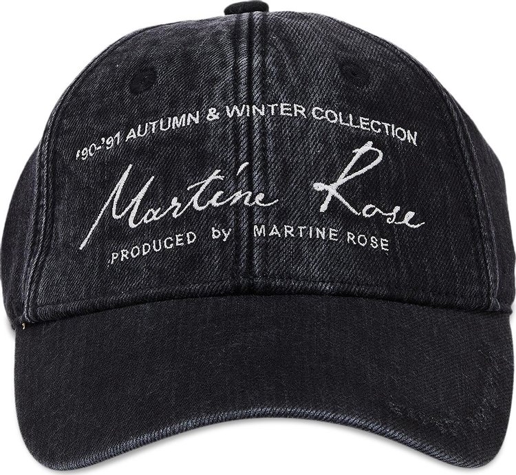 Martine Rose Signature Cap 'Washed Black'