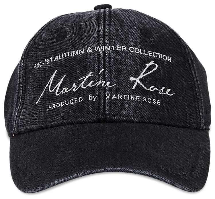 Martine Rose Signature Cap 'Washed Black'