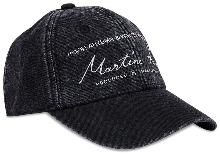 Martine Rose Signature Cap Washed Black