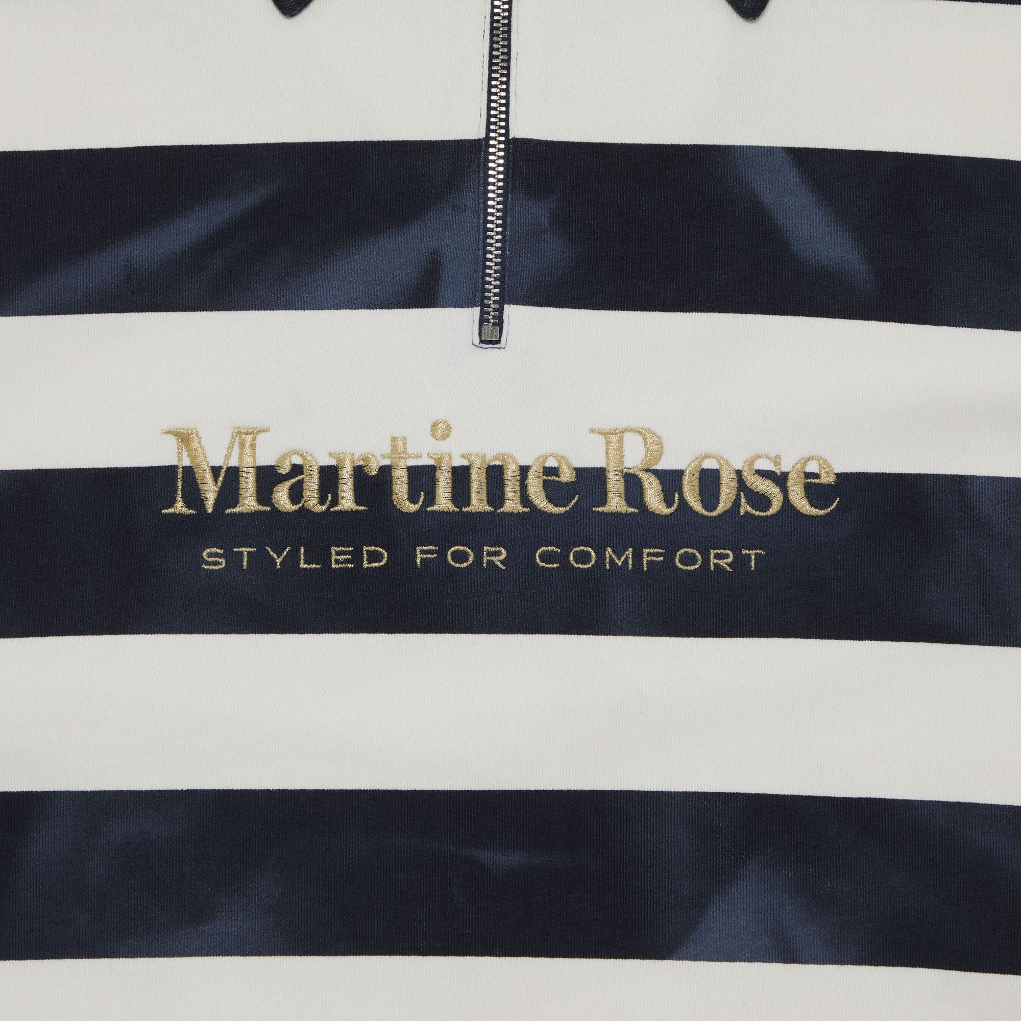 martine rose zip up polo ジップアップ　ポロ Martine Rose Zip Up Polo Blue/White Half Zips Martine Rose