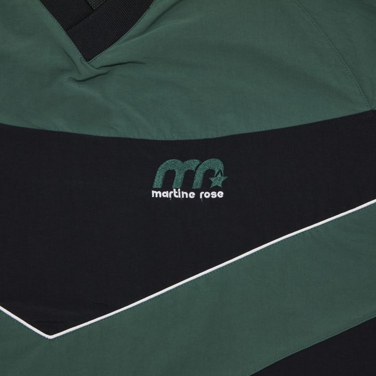 Martine Rose V Neck Track Top BlackGreen