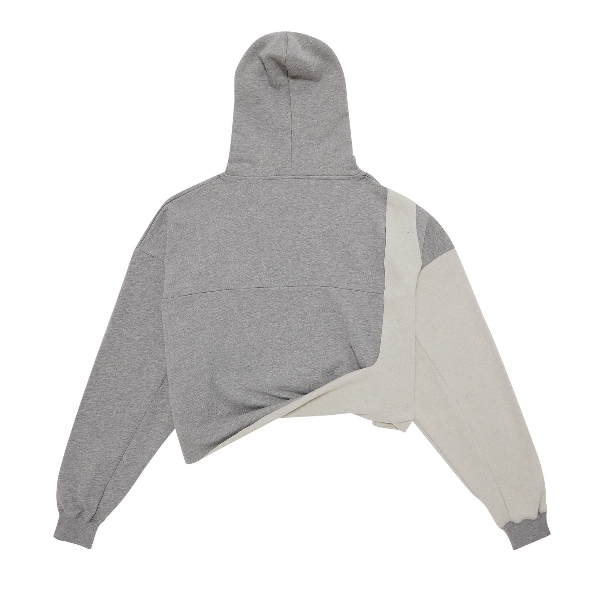Buy Ottolinger Otto Cropped Drape Hoodie 'Heather Grey' - 1500610
