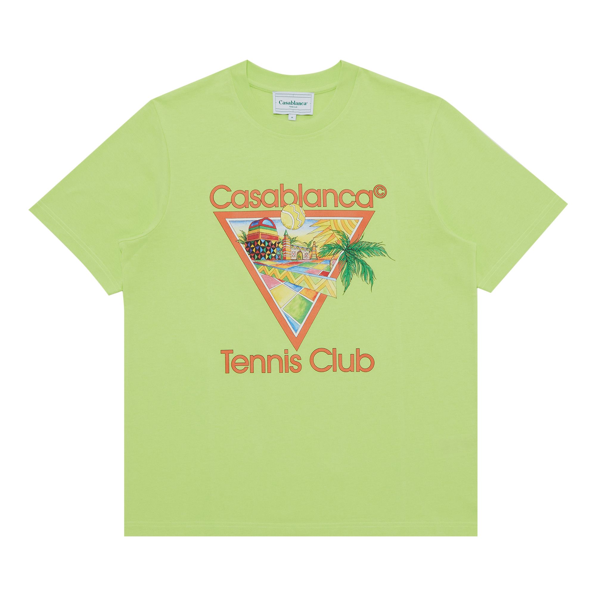 Buy Casablanca Afro Cubism Tennis Club Printed T-Shirt 'Pale