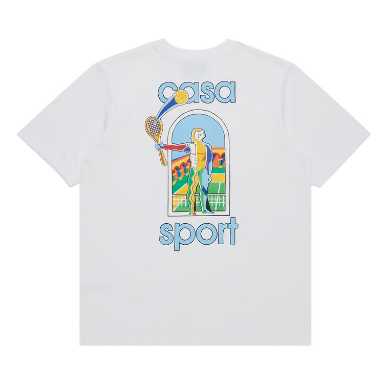 Casablanca Le Jeu Colore Screen Printed T Shirt White
