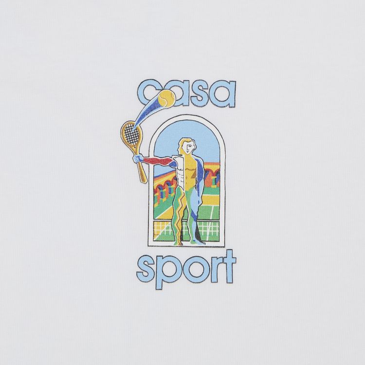 Casablanca Le Jeu Colore Screen Printed T Shirt White