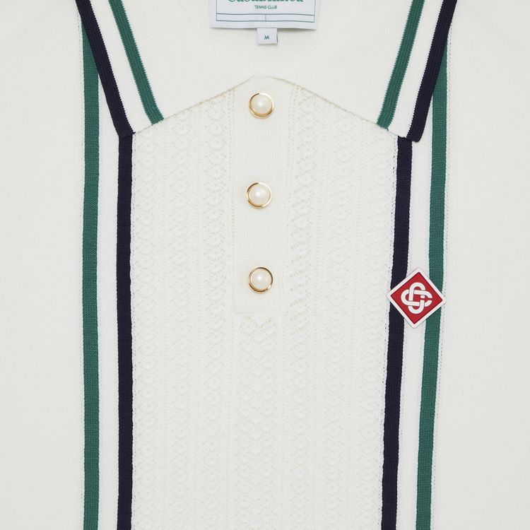 Casablanca Pontelle Tennis Polo White