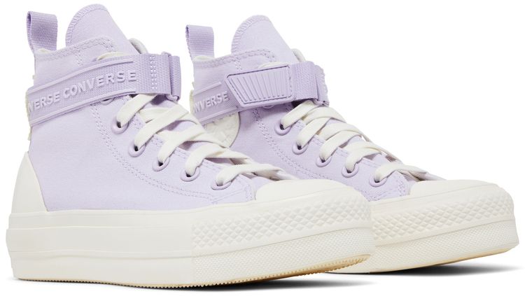 Converse Wmns Chuck Taylor All Star Lift Platform Utility Strap High Vapor Violet