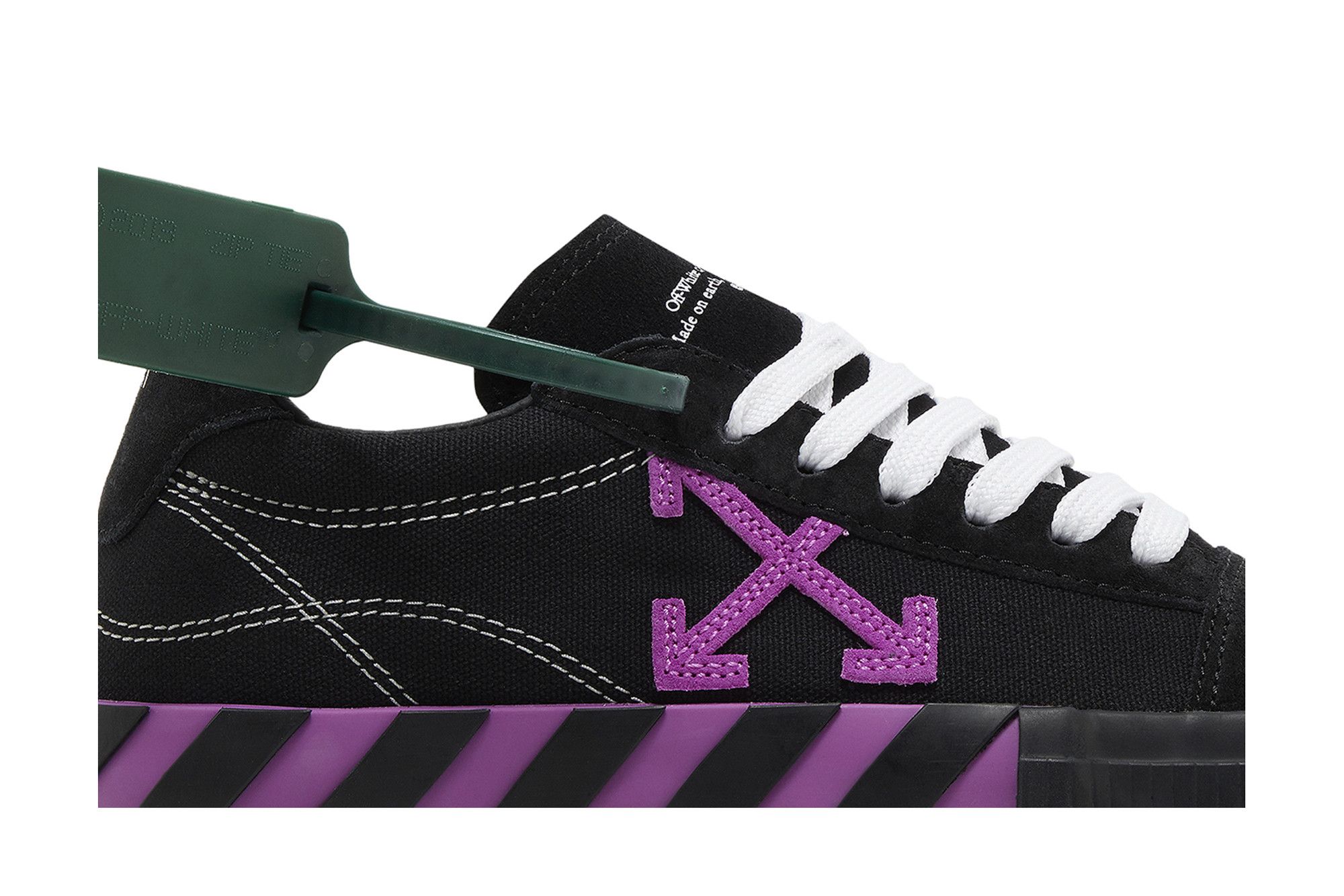 Size 5.0 Off White Wmns Vulc Low Black Fuchsia