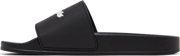 Palm Angels Pool Slider Essential Logo   Black