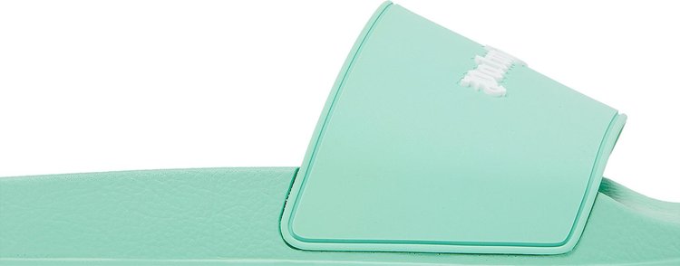 Palm Angels Pool Slider Essential Logo   Light Green