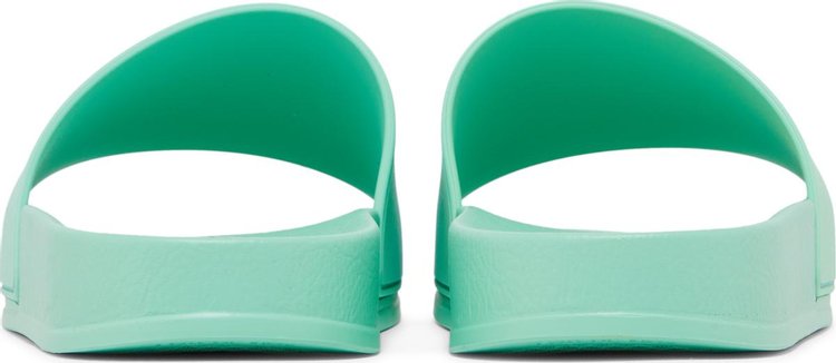 Palm Angels Pool Slider Essential Logo   Light Green