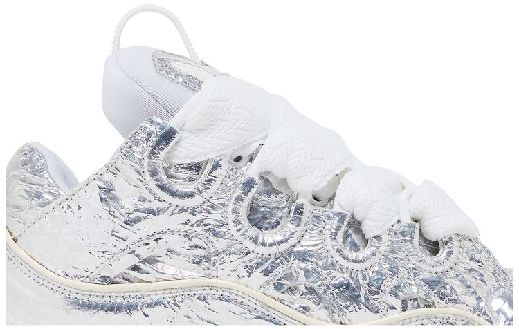 Lanvin Curb Sneaker Metallic Effect   Silver