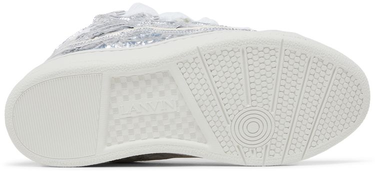 Lanvin Curb Sneaker Metallic Effect   Silver