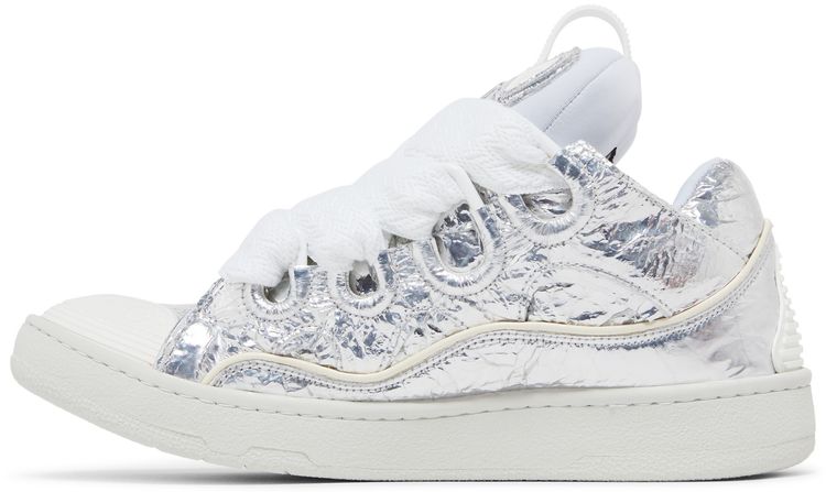 Lanvin Curb Sneaker Metallic Effect   Silver