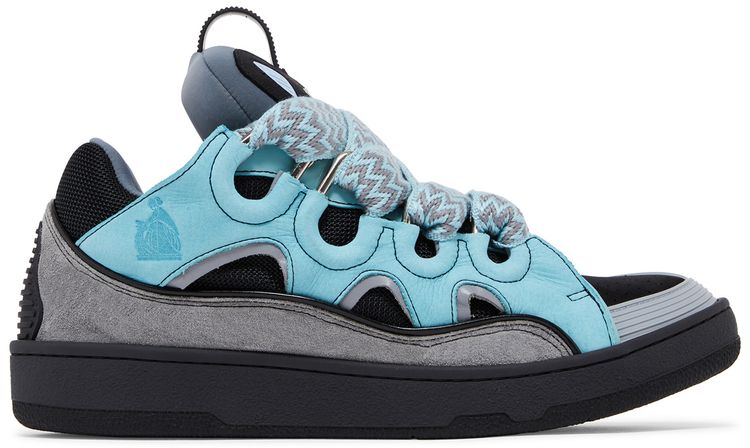 Lanvin Curb Sneakers Light Blue Anthracite