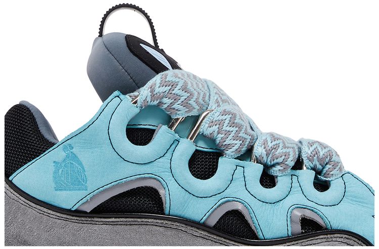 Lanvin Curb Sneakers Light Blue Anthracite