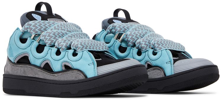 Lanvin Curb Sneakers Light Blue Anthracite