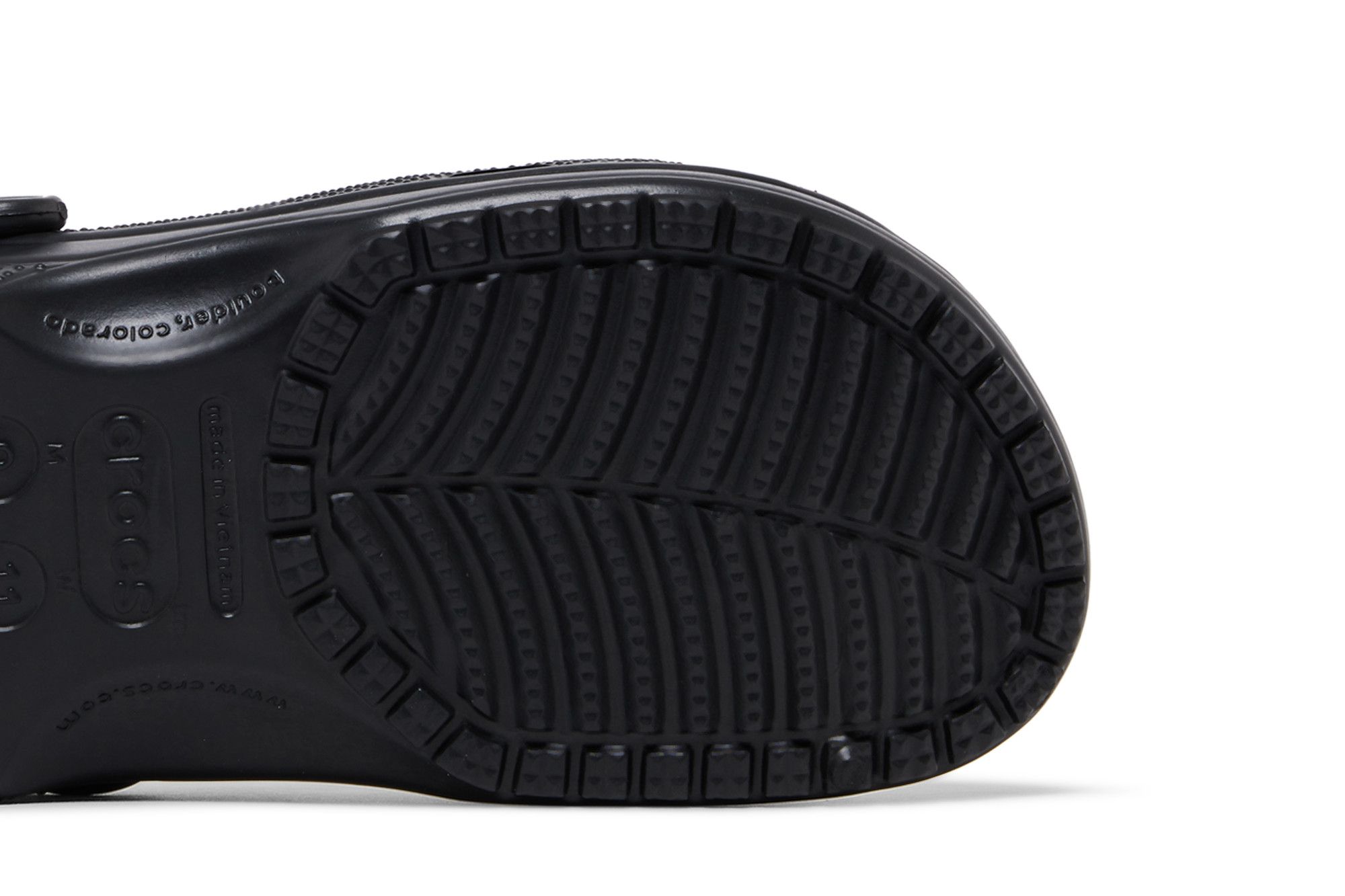 Size 10.0 Palace x Classic Clog 'Black'