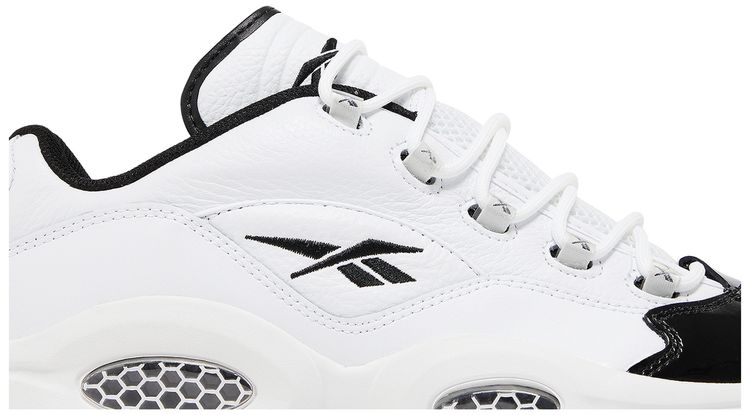 Reebok Question Low Patent Black Toe