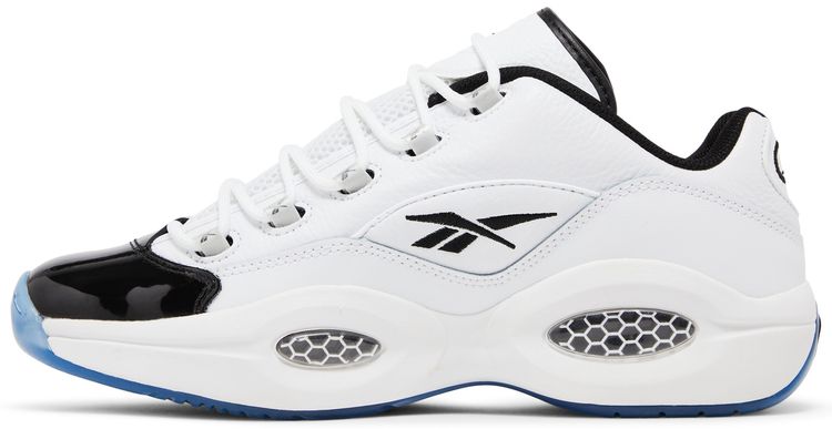 Reebok Question Low Patent Black Toe