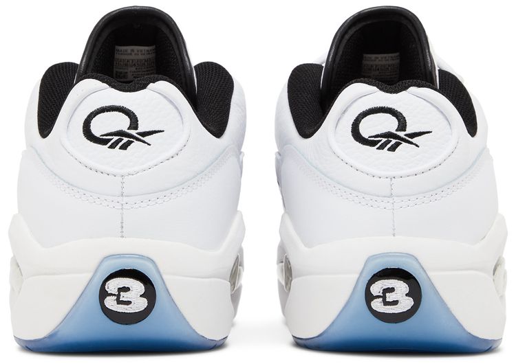 Reebok Question Low Patent Black Toe