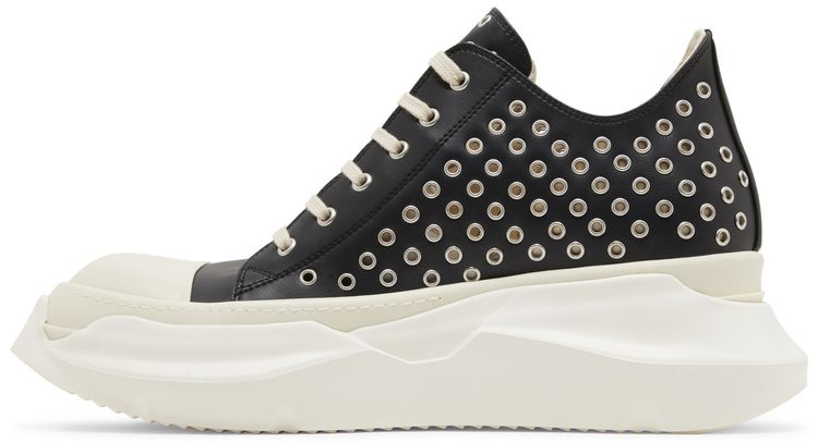 Rick Owens EDFU DRKSHDW Vegan Leather Eyelet Abstract Low Black Milk