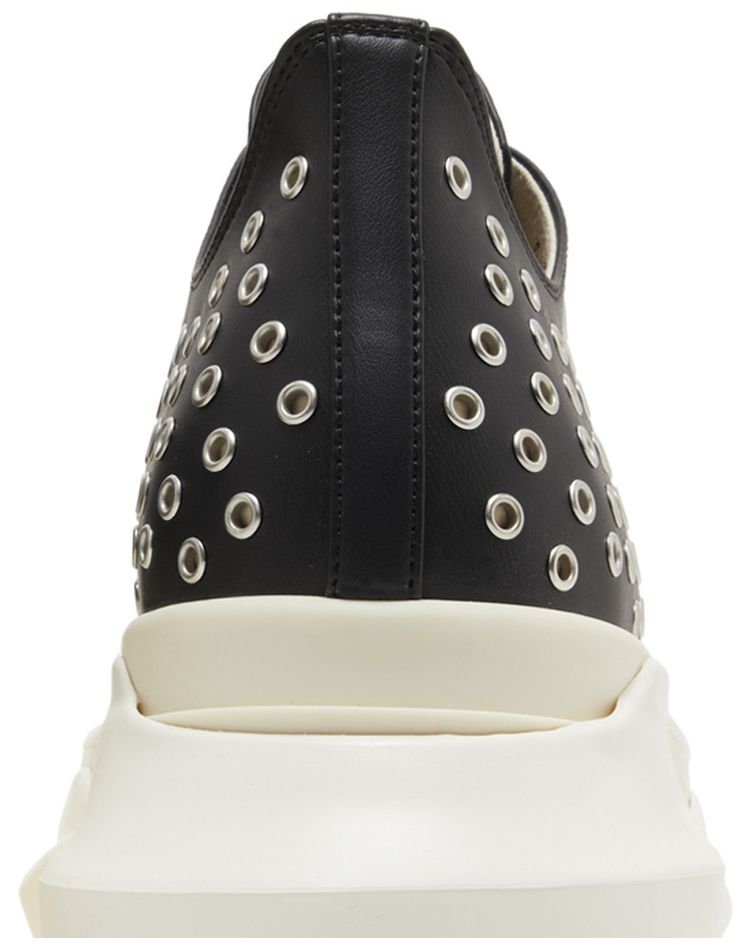 Rick Owens EDFU DRKSHDW Vegan Leather Eyelet Abstract Low Black Milk