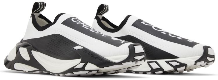 Dolce  Gabbana Stretch Mesh Fast Sneaker White Black