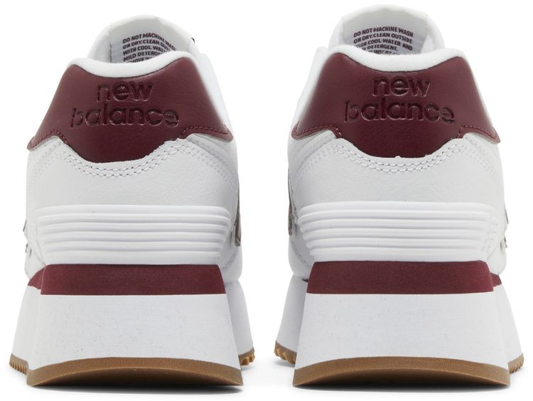 New Balance Wmns 574 White Burgundy