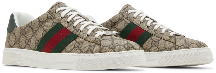 Gucci Ace GG Crystal Canvas   Beige