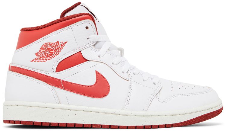 Air Jordan 1 Mid SE White Dune Red
