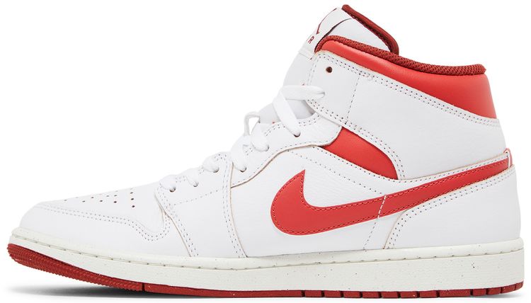 Air Jordan 1 Mid SE White Dune Red