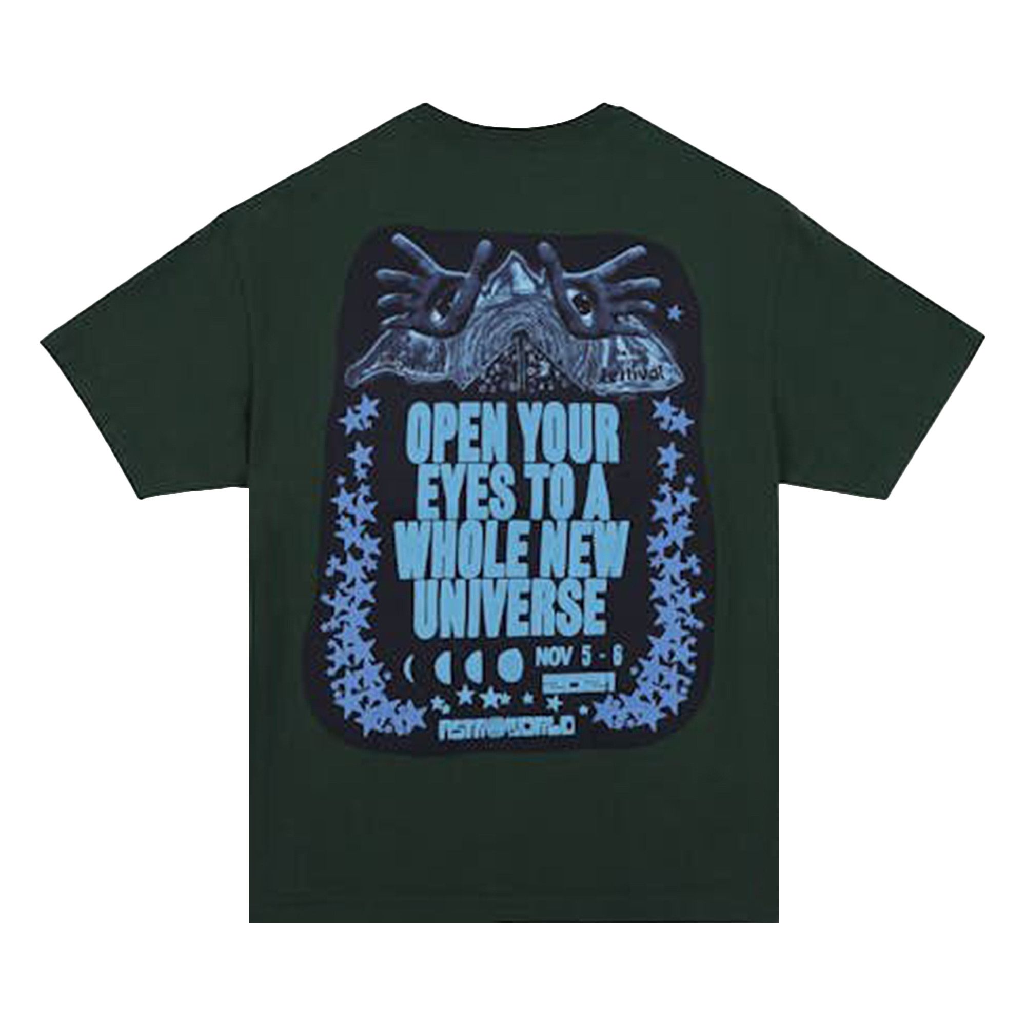 Buy Cactus Jack by Travis Scott Open Your Eyes Tee 'Green' - 1945