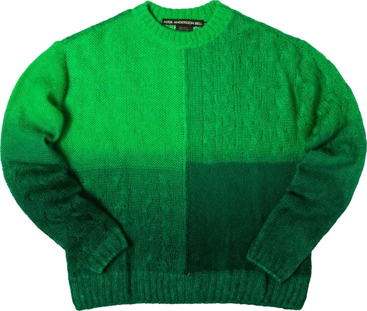 Andersson Bell Foresk Mohair Crewneck Sweater 'Green'