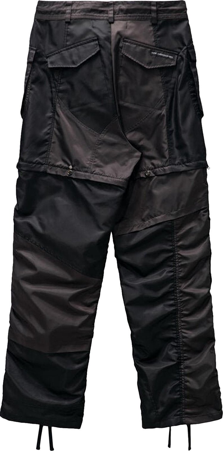 Andersson Bell Detachable Patchwork Cargo Pants Black