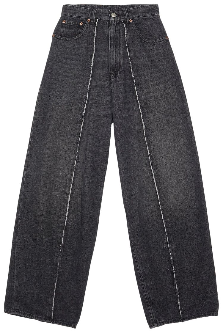 MM6 Maison Margiela Denim Raw Trousers Grey