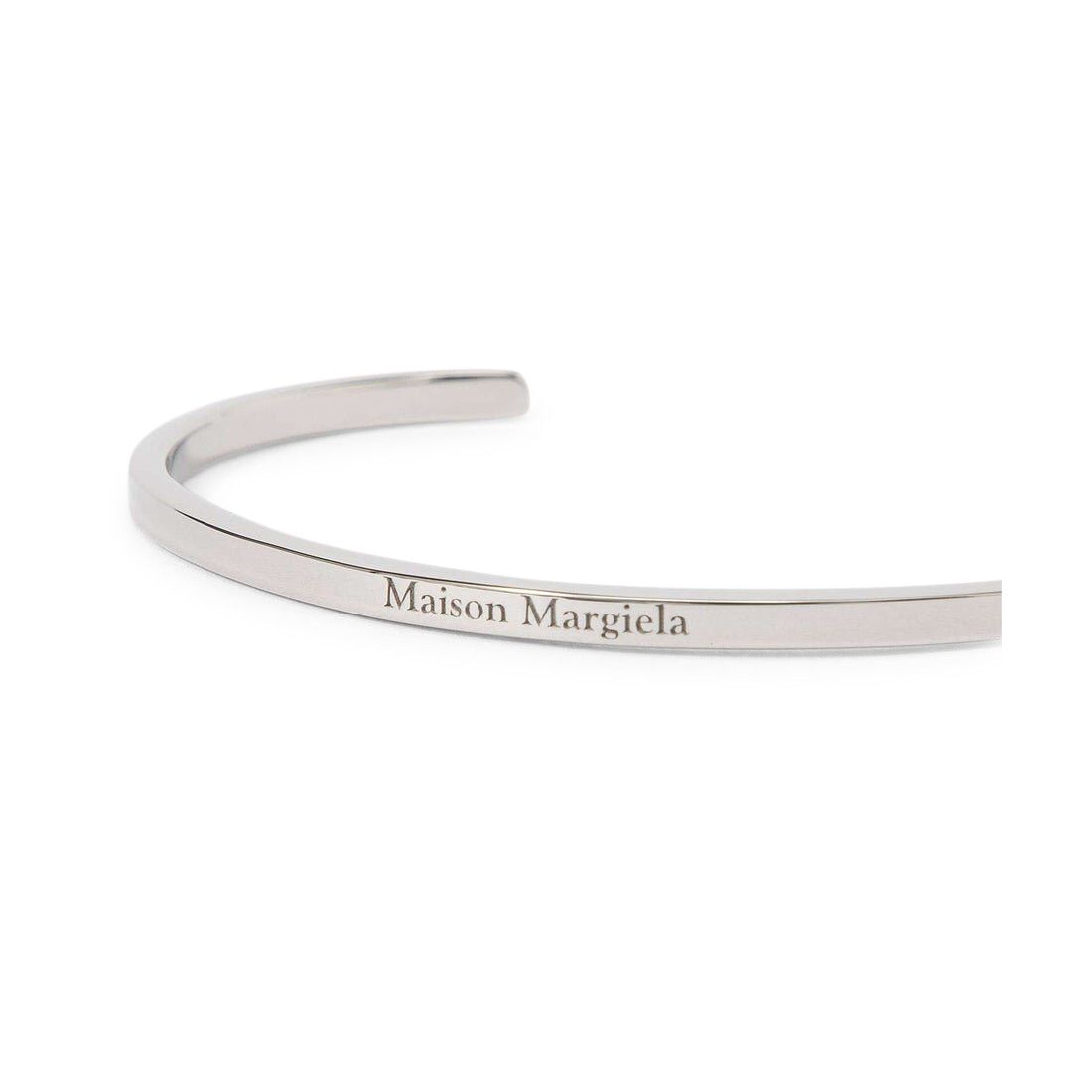Buy MM6 Maison Margiela Logo Bangle 'Silver' - SM1UY0064 SV0158