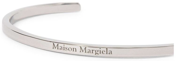 MM6 Maison Margiela Logo Bangle Silver