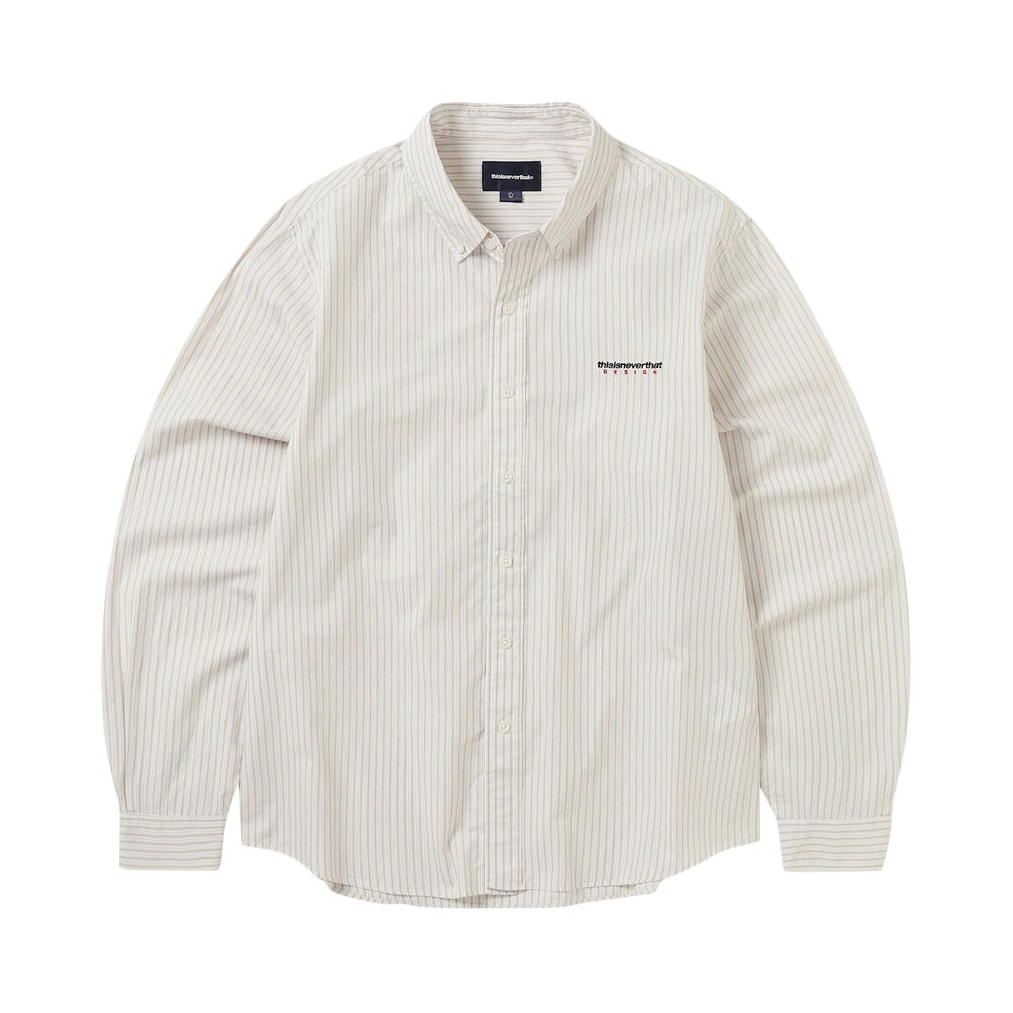 Buy thisisneverthat DSN Striped Shirt 'Beige' - TN241WSHTL02