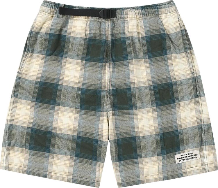 thisisneverthat Belted Check Short 'Brown'